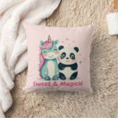 Sweet & Magical Unicorn & Panda | Kinder kamerinri Kussen (Deken)