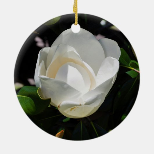 Sweet Magnolia Keramisch Ornament (Achterkant)
