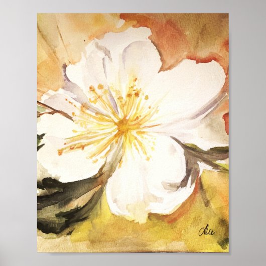 Sweet Magnolia Premium Canvas Gloss-Poster (8x10) Poster (Voorkant)