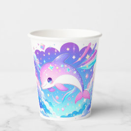 Sweet Majestic Dolphin Baby shower Papieren Bekers