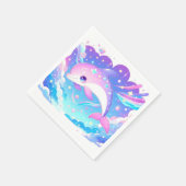 Sweet Majestic Dolphin Baby shower Servet (Hoek)