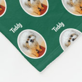 Sweet Malshi Green Small Fleece Deken (Hoek)