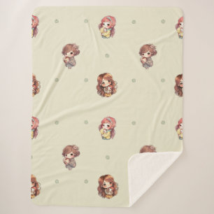 Sweet Mam en Baby Sherpa Blanket Deken