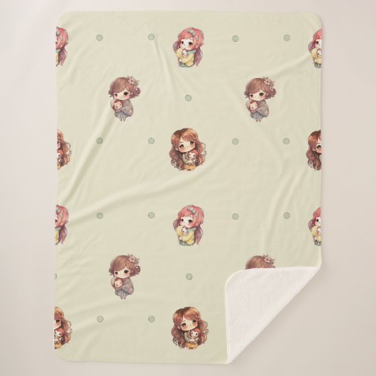 Sweet Mam en Baby Sherpa Blanket Sherpa Deken (Voorkant)