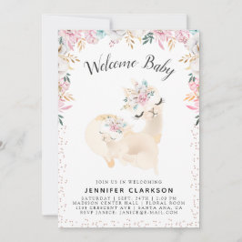 Sweet Mama & Baby Llama Welkom Baby Kaart