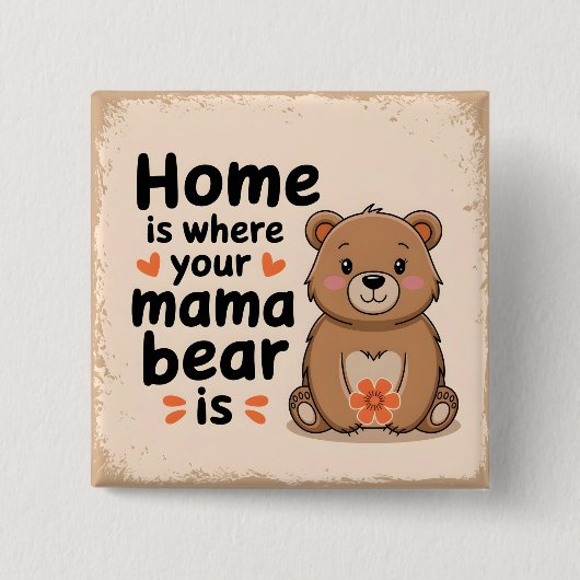 Sweet Mama Beer Moederdag Quote Vierkante Button 5,1 Cm (Voorkant)