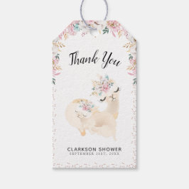 Sweet Mama en Baby Llama Dank je Cadeaulabel