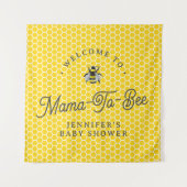 Sweet  mama-to-bee Baby shower Welkomstteken Wandkleed (Voorkant)