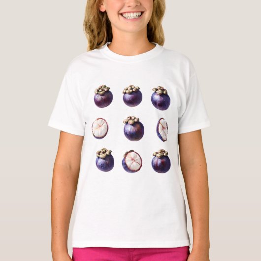 Sweet Mangosteen Tropical Fruit T-shirt (Voorkant)