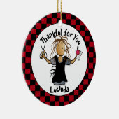 Sweet Manicurist Gift - Cute Bedankt Nail Tech Keramisch Ornament (Rechts)