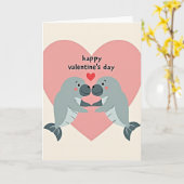 Sweet Marine Valentines Day Card Kaart (Gele Bloem)