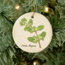 Sweet Marjoram Herb Keramisch Ornament