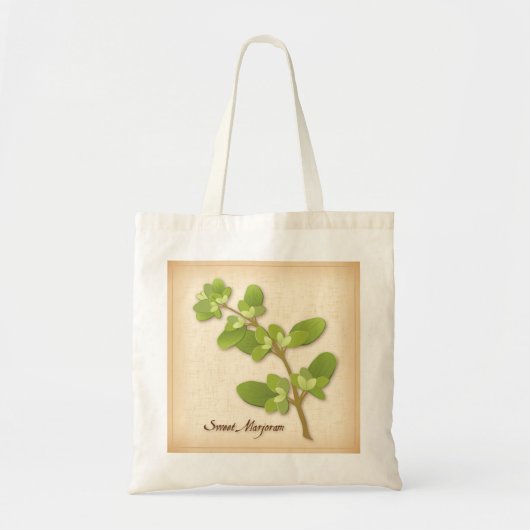 Sweet Marjoram Herb Tote Bag (Voorkant)