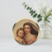 Sweet Mary en Jesus Raphael kerstzegen Feestdagenkaart (Staand voorkant)