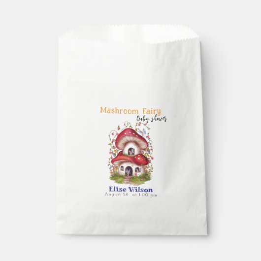 Sweet Mashroom Fairy is onderweg Bedankzakje (Voorkant)