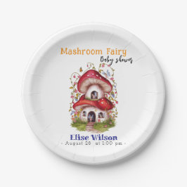 Sweet Mashroom Fairy is onderweg Papieren Bordje