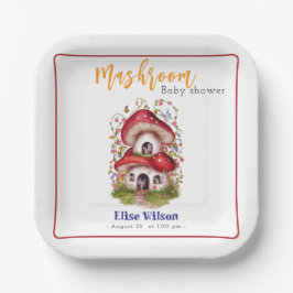 Sweet Mashroom Fairy is onderweg Papieren Bordje