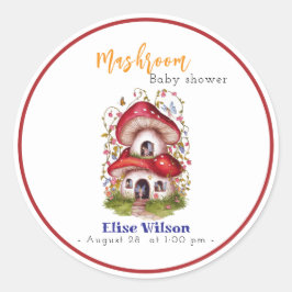 Sweet Mashroom Fairy is onderweg Ronde Sticker