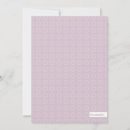 Sweet Mason Jar Lila Grey Baby shower Uitnodiging (Achterkant)