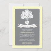 Sweet Mason Jar Neutral Baby shower Invitation Kaart (Voorkant)