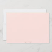 Sweet Mason Jar Roze & Grijs Baby shower Invitatio Kaart (Achterkant)