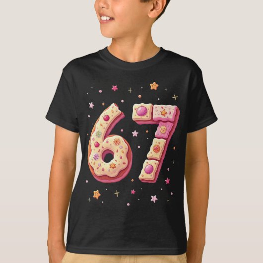 Sweet Math Donut Fraction Back to School 67 T-shirt (Voorkant)