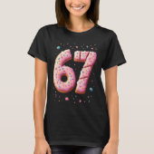 Sweet Math Donut Fraction Back to School 67 T-shirt (Voorkant)