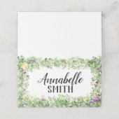 Sweet Meadows Folded Place Card Plaatskaartje (Buitenkant ongevouwen)