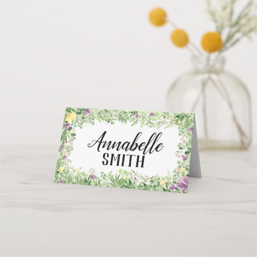 Sweet Meadows Folded Place Card Plaatskaartje (Voorkant)