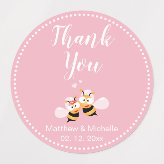 Sweet Meant om een paar koehandel te zijn Dank je Labels (Design 2)