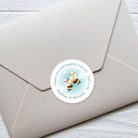 Sweet Meant om een paar koehandel te zijn Dank je Ronde Sticker