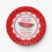 Sweet Melon Birthday Papieren Bordje (Voorkant)