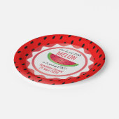 Sweet Melon Birthday Papieren Bordje (Gekanteld)
