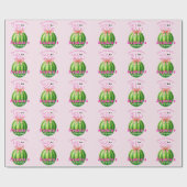 Sweet Melon First Birthday Party Cadeaupapier (Vlak)