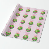 Sweet Melon First Birthday Party Cadeaupapier (Uitgerold)