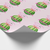 Sweet Melon First Birthday Party Cadeaupapier (Hoek)