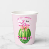 Sweet Melon First Birthday Party Papieren Bekers (Achterkant)