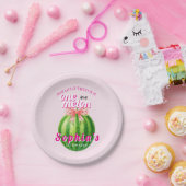 Sweet Melon First Birthday Party Papieren Bordje (Feest)