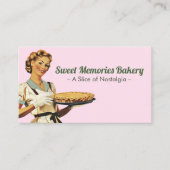 Sweet Memories Bakkerij Nostalgie  Retro Visitekaartje (Voorkant)