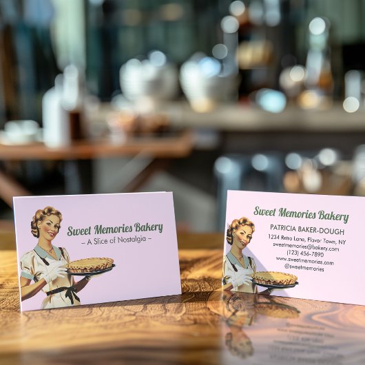 Sweet Memories Bakkerij Nostalgie  Retro Visitekaartje