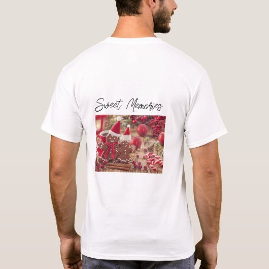 “Sweet Memories Holiday T-shirt – Heren Basic T-sh (Achterkant)
