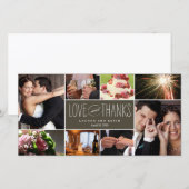 Sweet Memories Weddenschap Bedankt Fotokaarten (Voorkant / Achterkant)