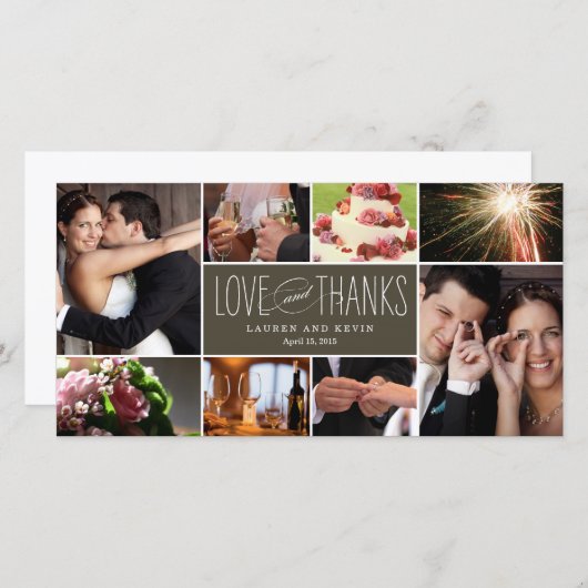 Sweet Memories Weddenschap Bedankt Fotokaarten (Voorkant / Achterkant)