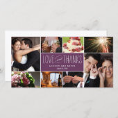 Sweet Memories Weddenschap Bedankt Fotokaarten (Voorkant / Achterkant)