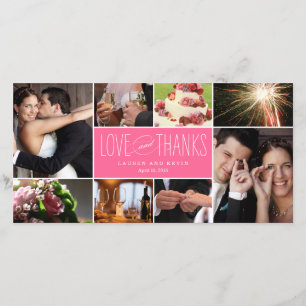 Sweet Memories Weddenschap Bedankt Fotokaarten