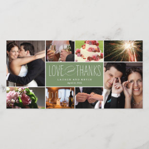 Sweet Memories Weddenschap Bedankt Fotokaarten