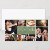 Sweet Memories Weddenschap Bedankt Fotokaarten (Voorkant / Achterkant)