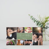 Sweet Memories Weddenschap Bedankt Fotokaarten (Staand voorkant)