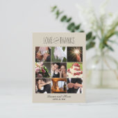 Sweet Memories Wedding Dank je wel Card Briefkaart (Staand voorkant)