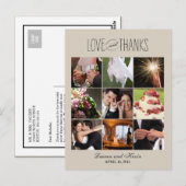 Sweet Memories Wedding Dank je wel Card Briefkaart (Voorkant / Achterkant)